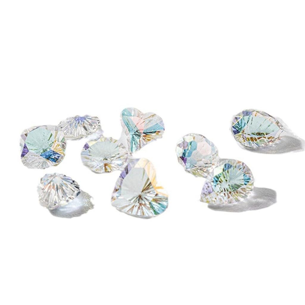 Стразы Сердце, Прямоугольник, 3D-кристаллы, 20 шт, фото №9