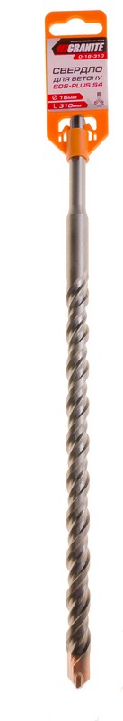 Свердло для бетону GRANITE SDS-PLUS S4 16х310 мм 0-16-310, фото №2