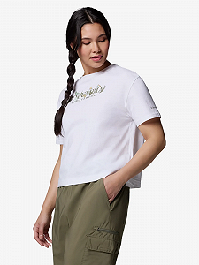 Футболка Rolling Bend™ Graphic Relaxed Crop SS 2119991CLB-100 Columbia Білий L synthetic.ua - Фото 1