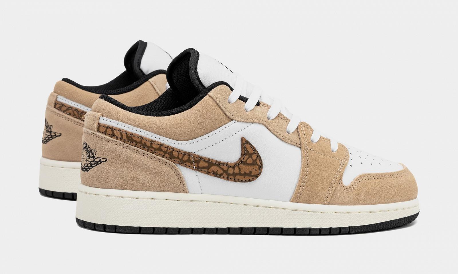 Кросівки Jordan 1 Low SE Brown Elephant (GS) 40, фото №3