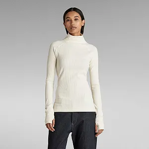 Купити Жіночий топ G-Star RAW Rib Mock Slim Top - S - Фото 1 Жіночий топ G-Star RAW Rib Mock Slim Top - S - Фото 1