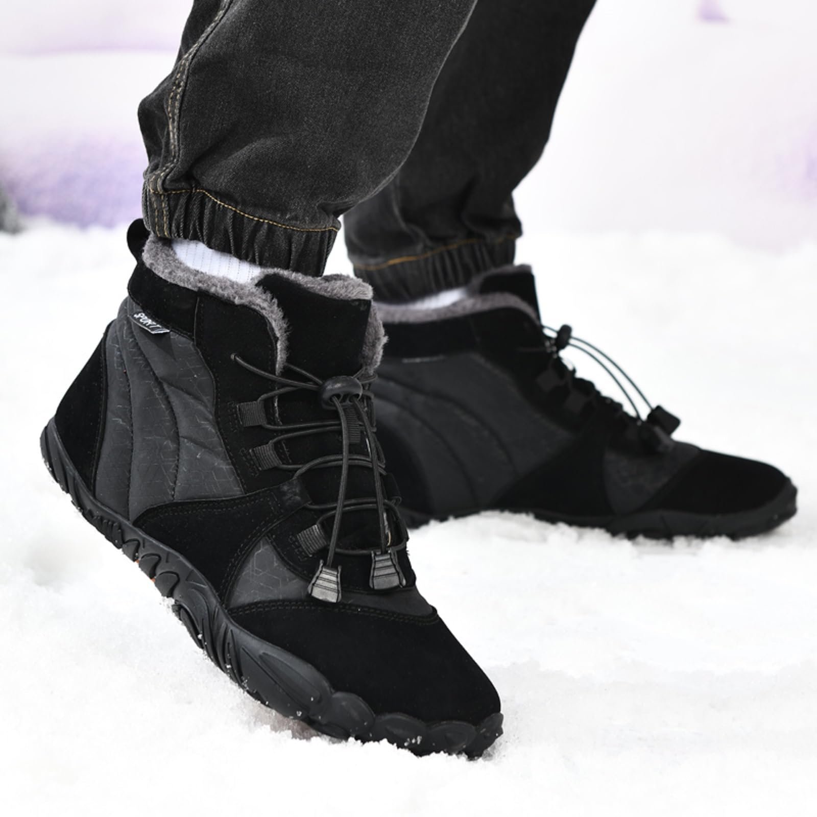 Кроссовки AONEGOLD Barefoot Зимние Мужские/Женские Черный, фото №7