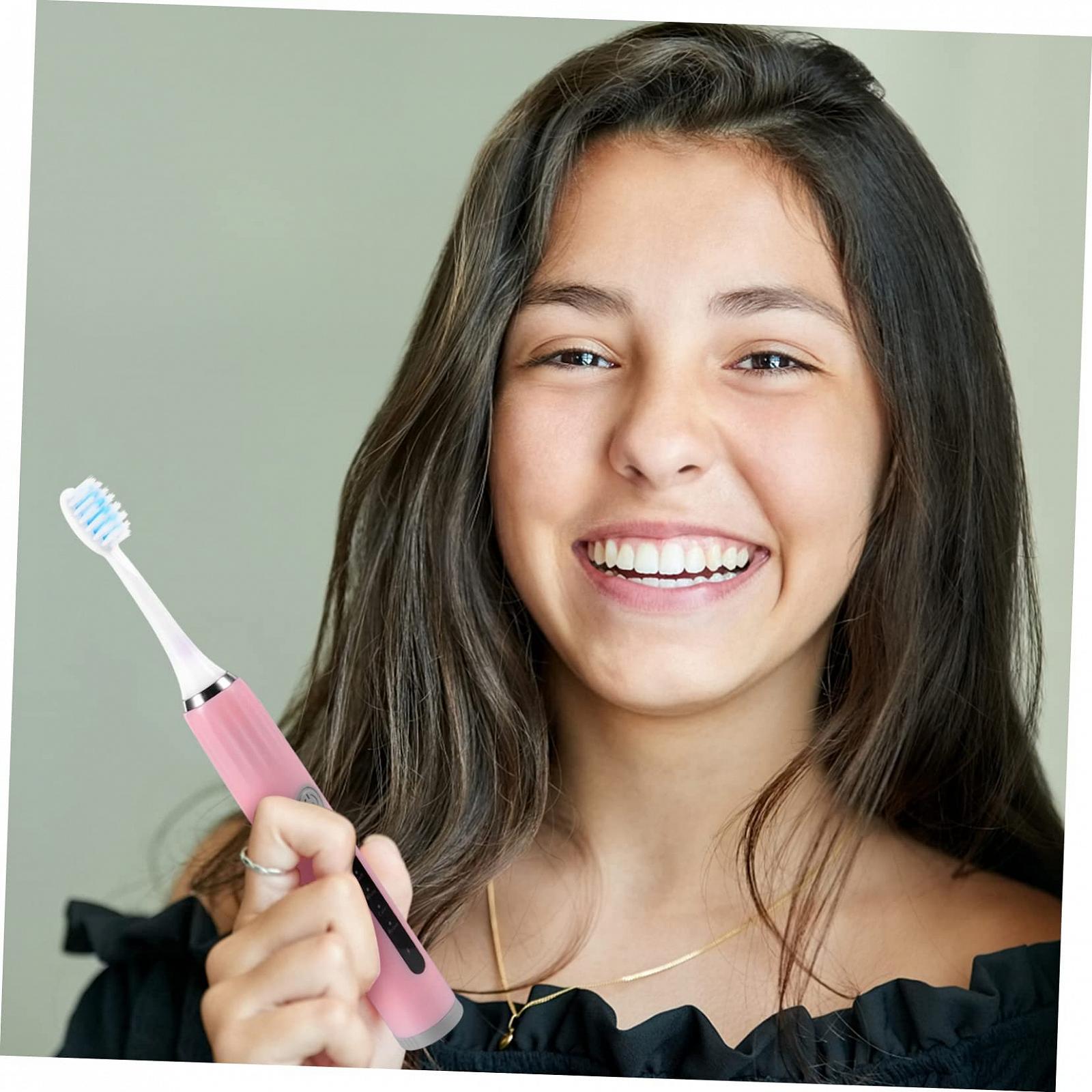 Електрична зубна щітка OATIPHO з USB-зарядкою та м’якою щетиною, фото №5