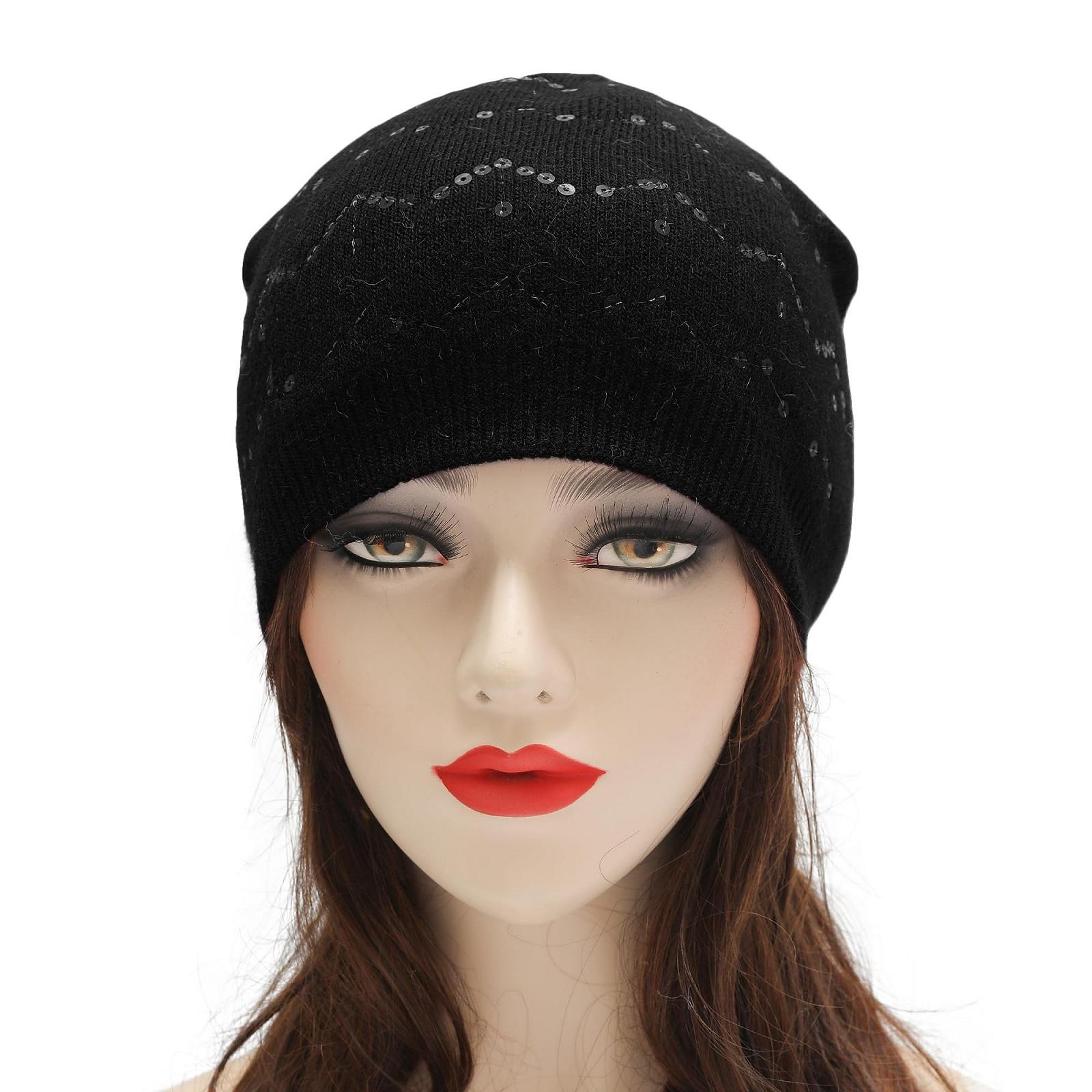 Вязаная шапка-бини ZLYC Женская мягкая зимняя эластичная, фото №3