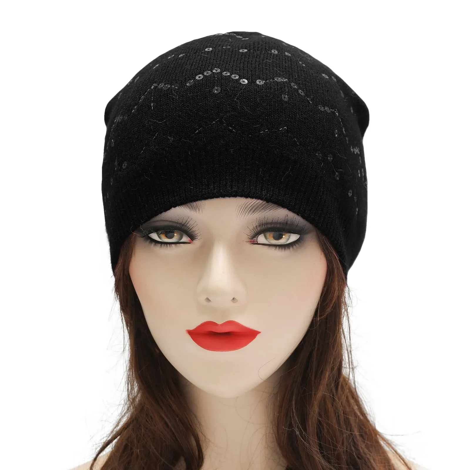 Вязаная шапка-бини ZLYC Женская мягкая зимняя эластичная, фото №3 Вязаная шапка-бини ZLYC Женская мягкая зимняя эластичная, фото №3