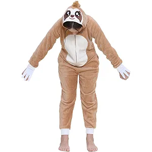 Дитячий флісовий комбінезон A2Z Kids, піжама-сліп, суперм'який, лінивець, для дівчаток та хлопчиків synthetic.ua - Фото 1