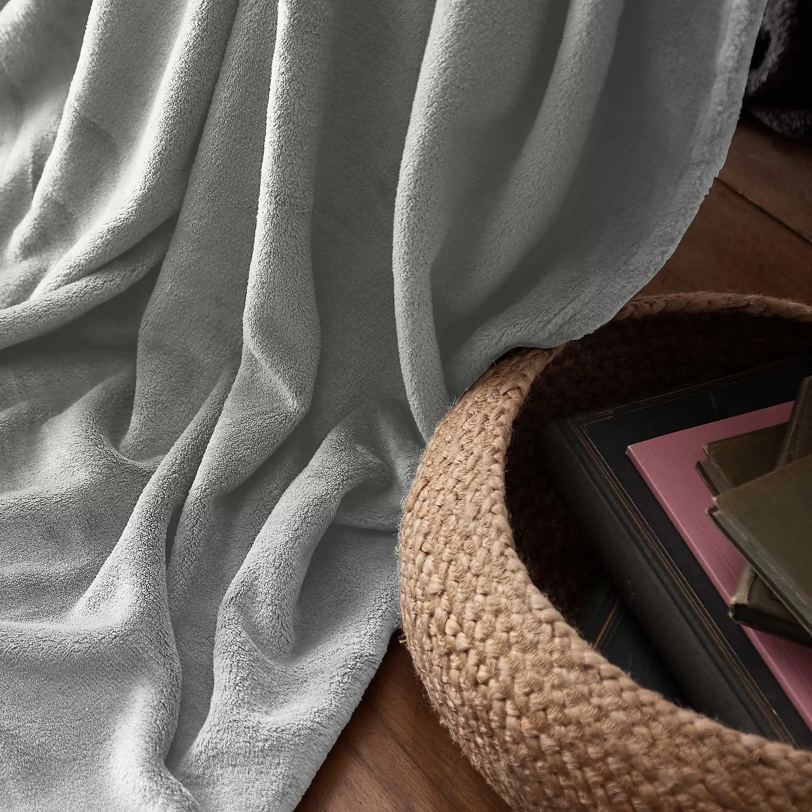 Одеяло Lumaland Мягкое 220 x 240 см Коралловый флис Светло-серый, фото №5