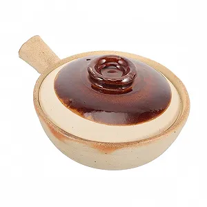 Кастрюля-сотейник VALICLUD Керамическая с крышкой для плиты универсальная - Фото 1