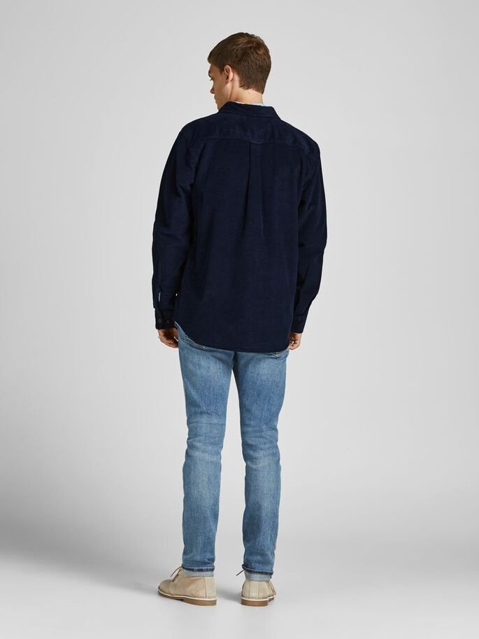 Рубашка Jack&Jones CORD OVERLS 12195966 Comfort Темно-синий M, фото №2