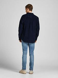 Рубашка Jack&Jones CORD OVERLS 12195966 Comfort L Темно-синий synthetic.ua - Фото 1