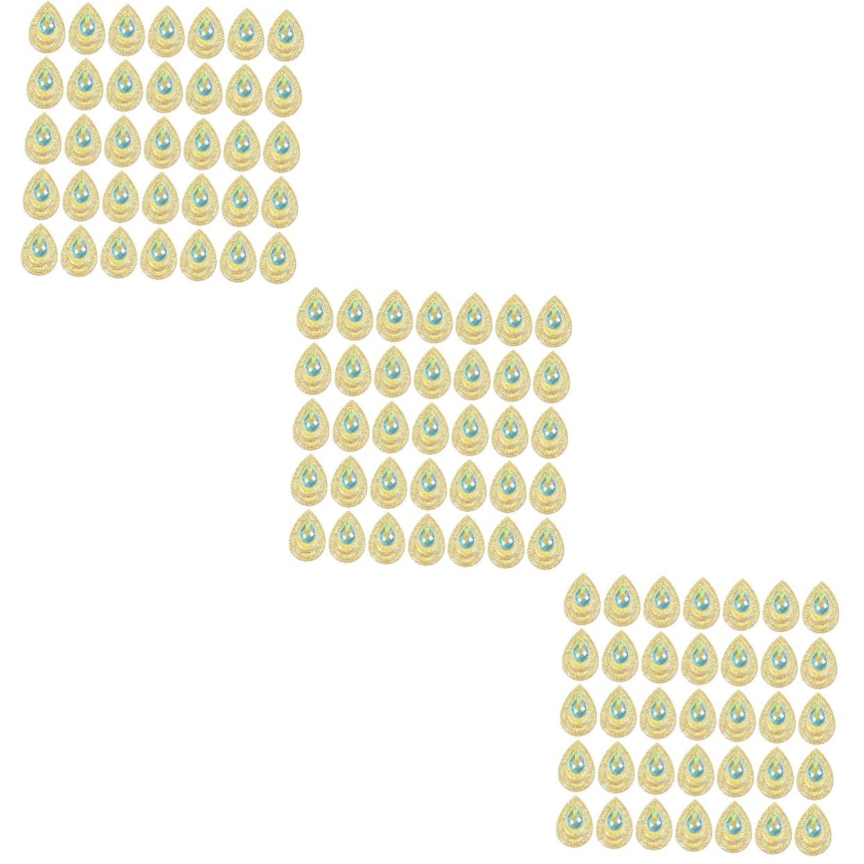 Краплі декоративні 3 набори Стрази, фото №1