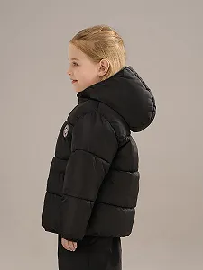 Зимняя куртка для девочек maoo garden с флисовой подкладкой, Легкая стеганая куртка для малышей с защитой от дождя synthetic.ua - Фото 1