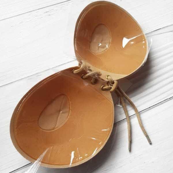 Силиконовый невидимый бюстгальтер Fly Bra Бежевый, фото №1