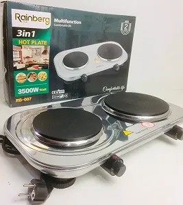 Электроплита двухкомфорочная Rainberg RB-007 цена на synthetic.ua - Фото 1 Электроплита двухкомфорочная Rainberg RB-007 synthetic.ua - Фото 1