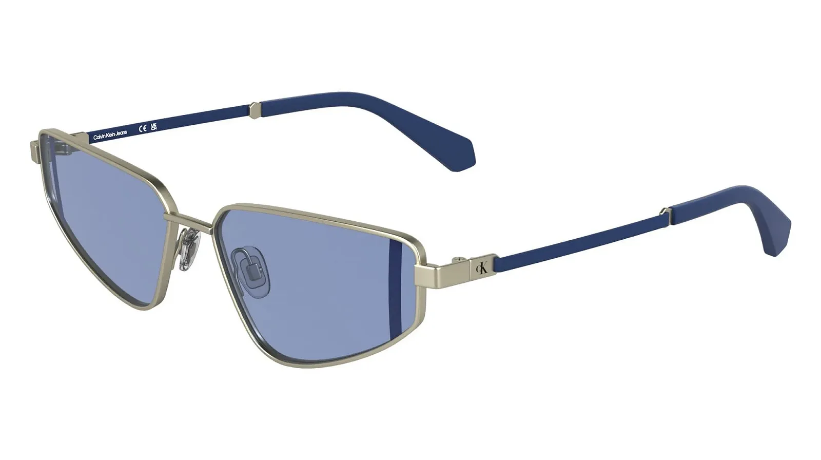 Сонцезахисні окуляри CALVIN KLEIN JEANS CKJ25200S Матове Світле Золото Один Розмір, фото №2