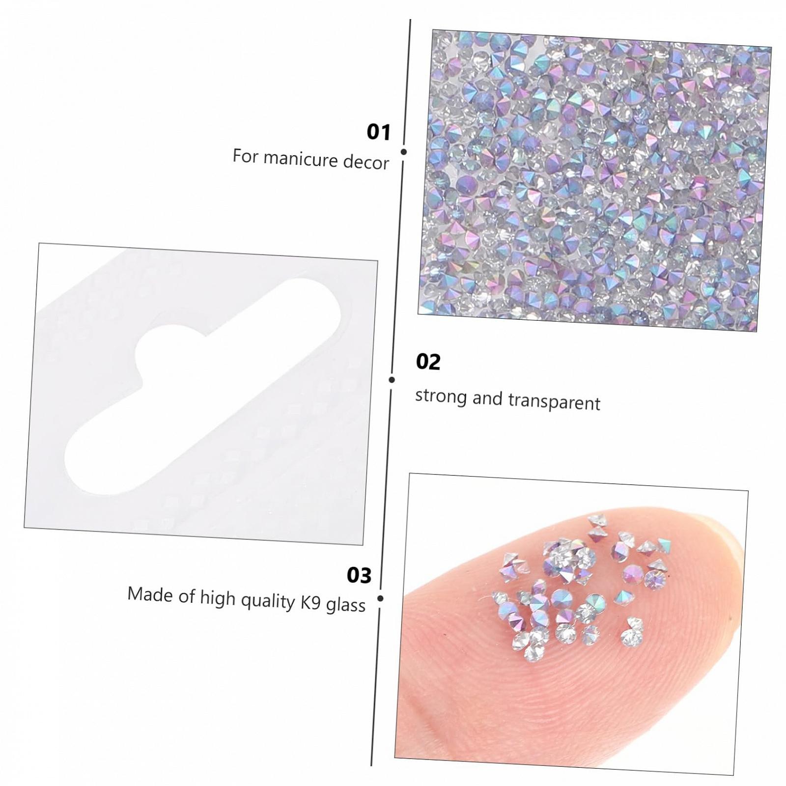 Микро Бриллиант для Ногтей Healeved, Украшения для Ногтей, Стразы для Ногтей, Аксессуары для Ногтей, Аксессуары для Искусственных Ногтей, DIY Бриллианты для Ногтей, Стеклянная Основа для Заточки, фото №4