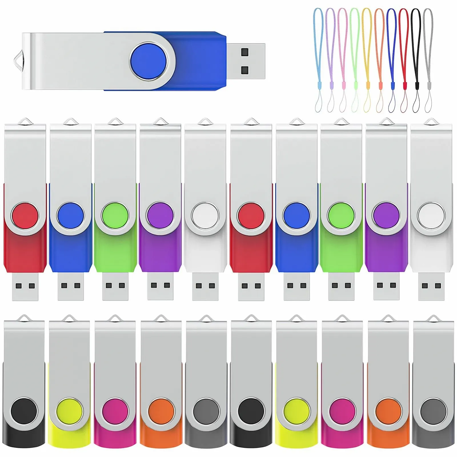 USB Stick ABLAZE Pack of 20 16 ГБ High Speed USB 2.0 Swivel Metal, фото №1 USB Stick ABLAZE Pack of 20 16 ГБ High Speed USB 2.0 Swivel Metal, фото №1