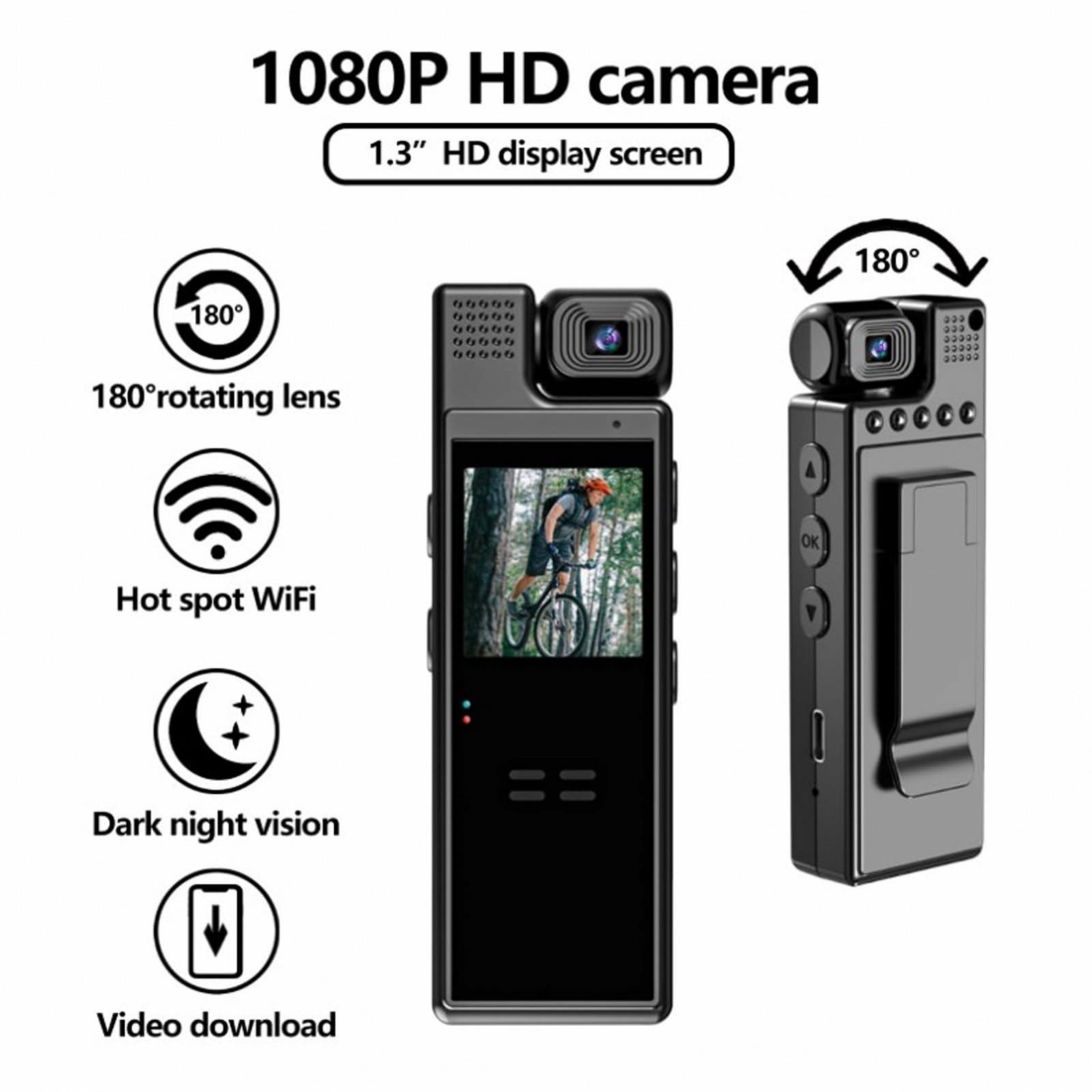 Камера Diyeeni Body Camera 4K 128G с аудио и видеозаписью чёрная, фото №2