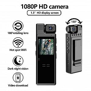 Камера Diyeeni Body Camera 4K 128G с аудио и видеозаписью чёрная synthetic.ua - Фото 1