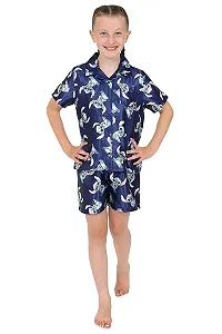 Комплект піжами Disney Lilo & Stitch, атласний, короткий, для дівчат, літній, двокомпонентний synthetic.ua - Фото 1