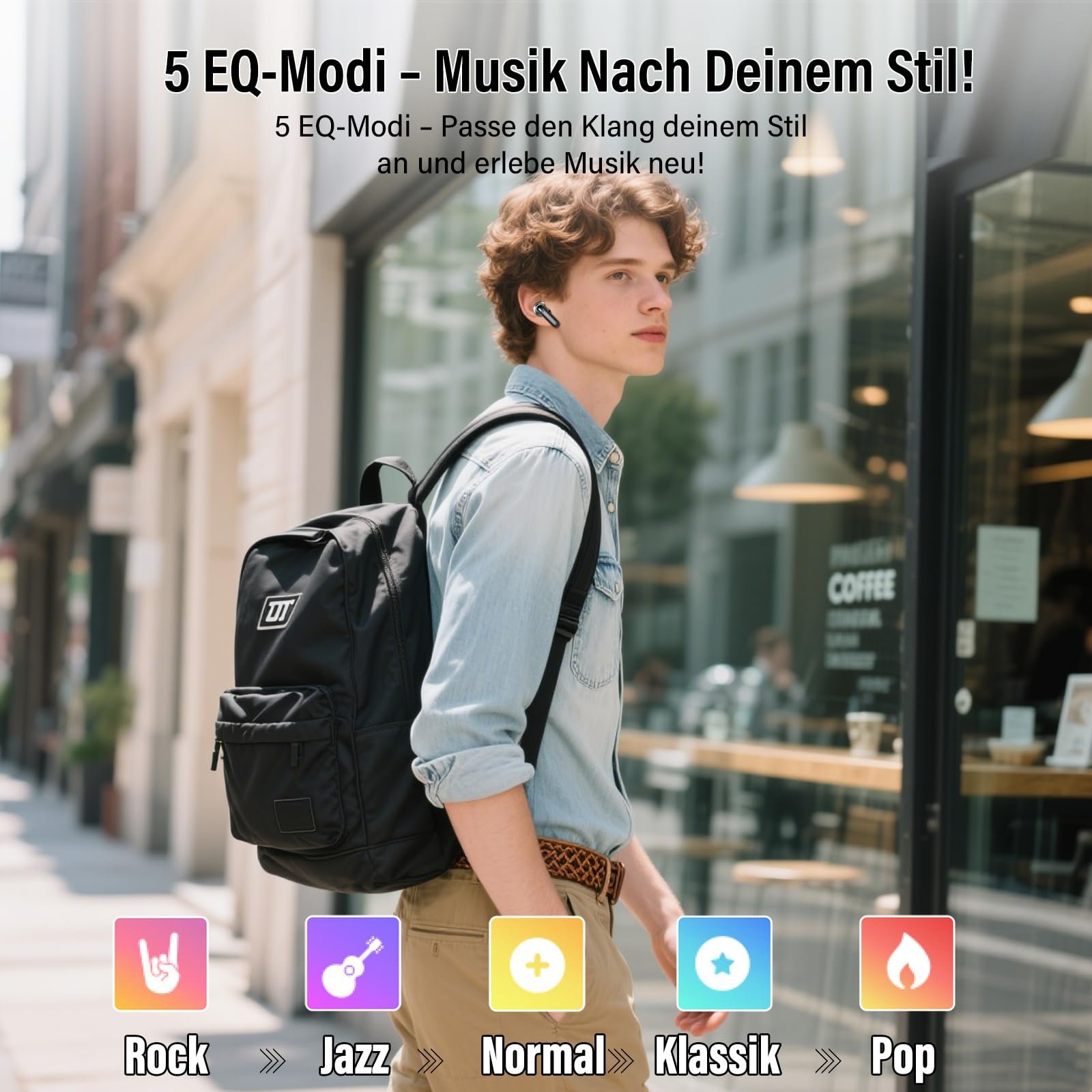 Навушники-перекладач AI Чорний, фото №8