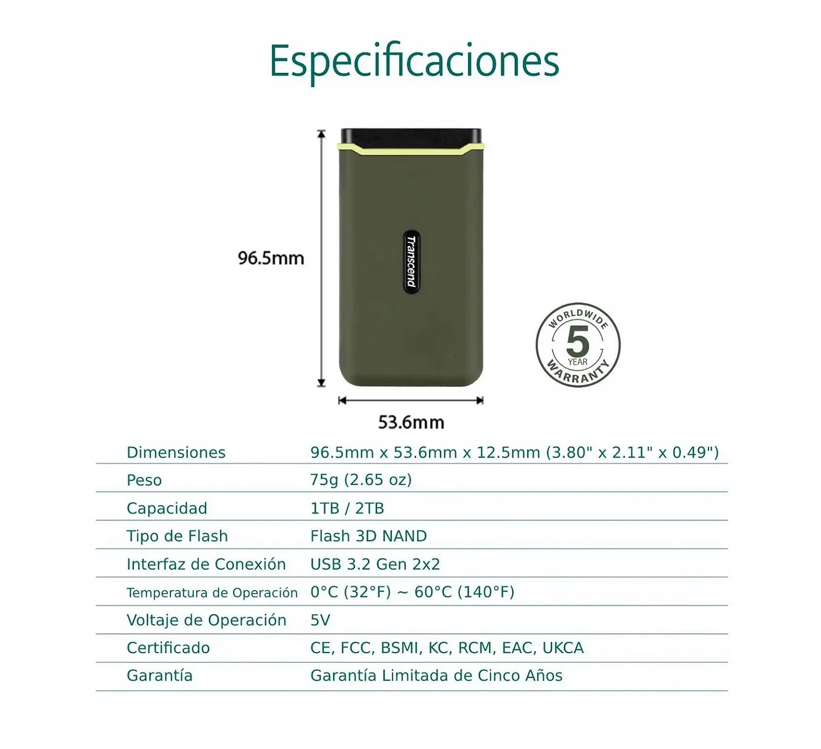 Портативный SSD Transcend ESD380C TS1TESD380C 1TB USB 3.2 Gen 2x2 2000MB/s, фото №5 Портативный SSD Transcend ESD380C TS1TESD380C 1TB USB 3.2 Gen 2x2 2000MB/s, фото №5