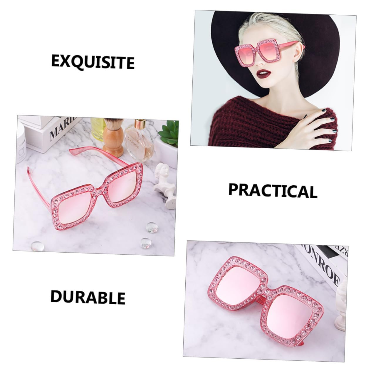 Сонцезахисні окуляри PACKOVE Великого розміру Квадратна оправа Ацетат Для жінок, фото №4 Сонцезахисні окуляри PACKOVE Великого розміру Квадратна оправа Ацетат Для жінок, фото №4