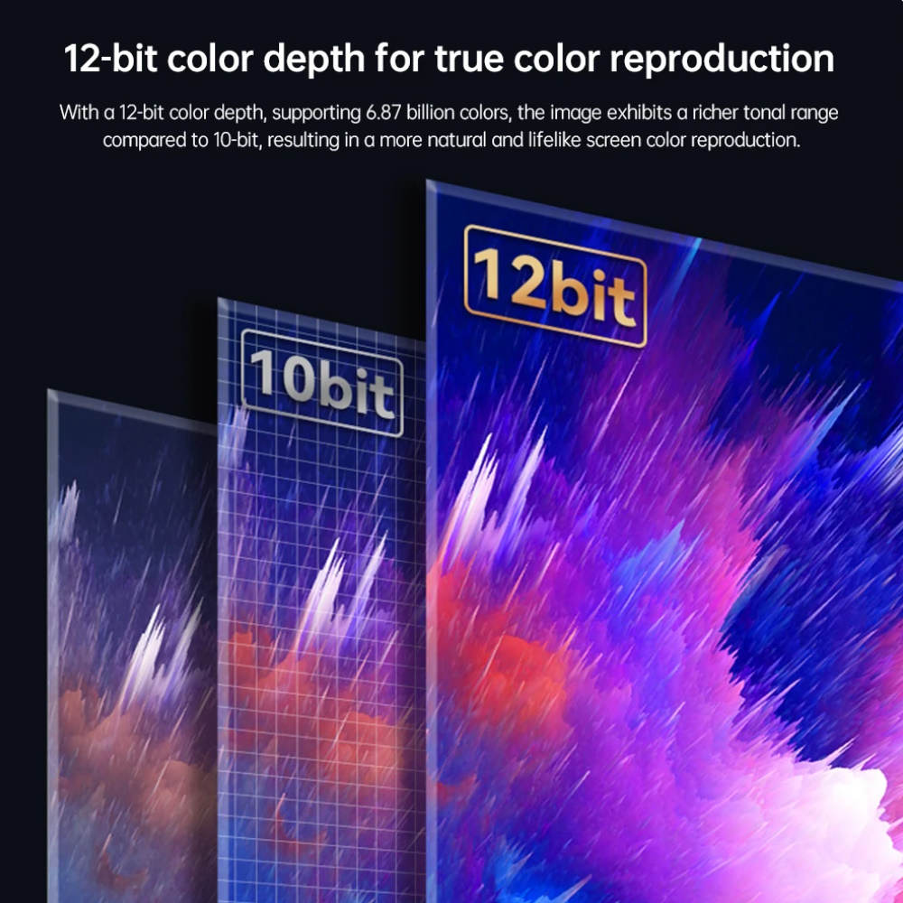 Кабель мультимедійний MOSHOU USB-C to DisplayPort DP2.1 16K30Hz 8K120Hz 80Gbps Thunderbolt 4 1.5 метри, фото №4