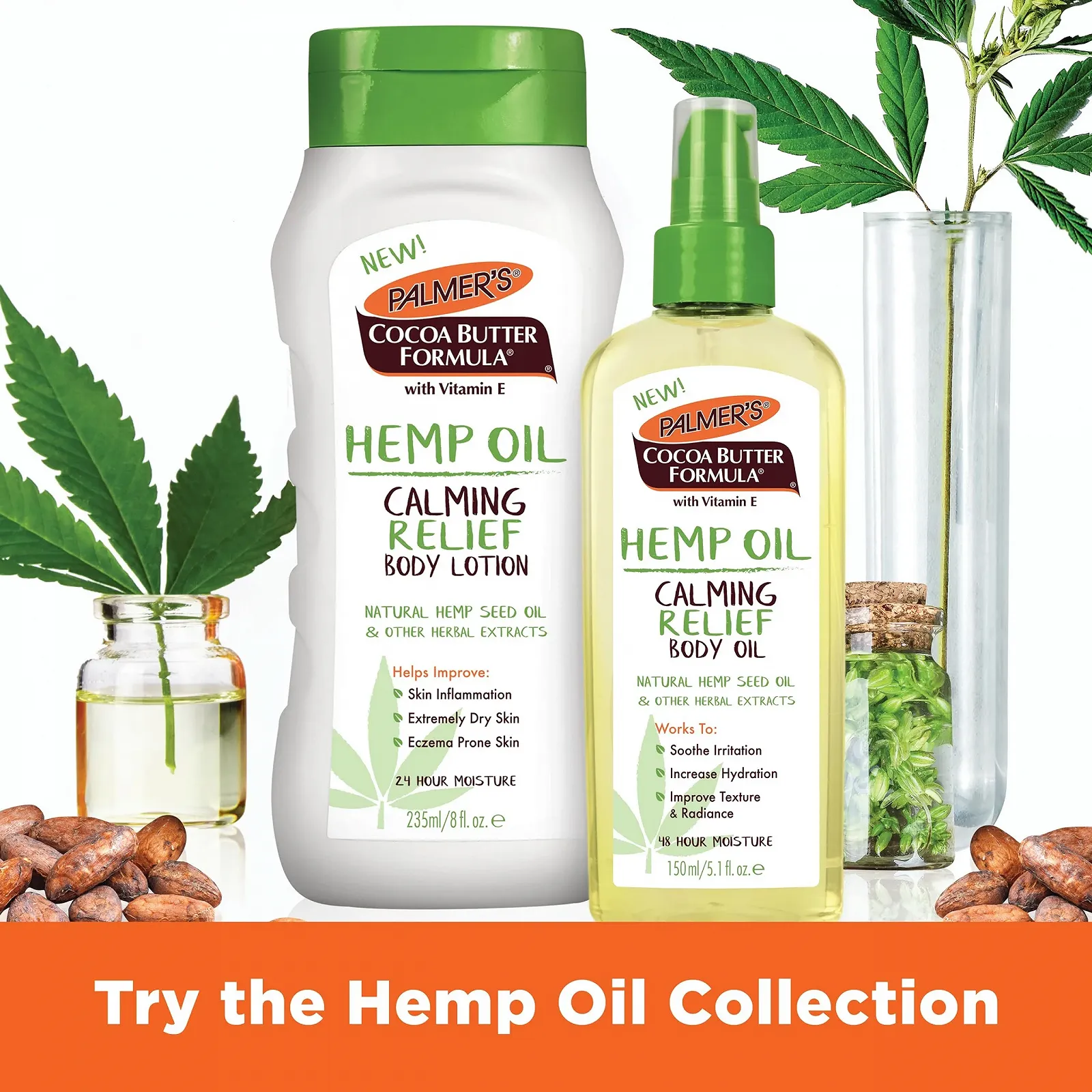 Лосьйон для тіла Palmer's Cocoa Butter Formula Hemp Oil Заспокійливий 236 мл, фото №9 Лосьйон для тіла Palmer's Cocoa Butter Formula Hemp Oil Заспокійливий 236 мл, фото №9
