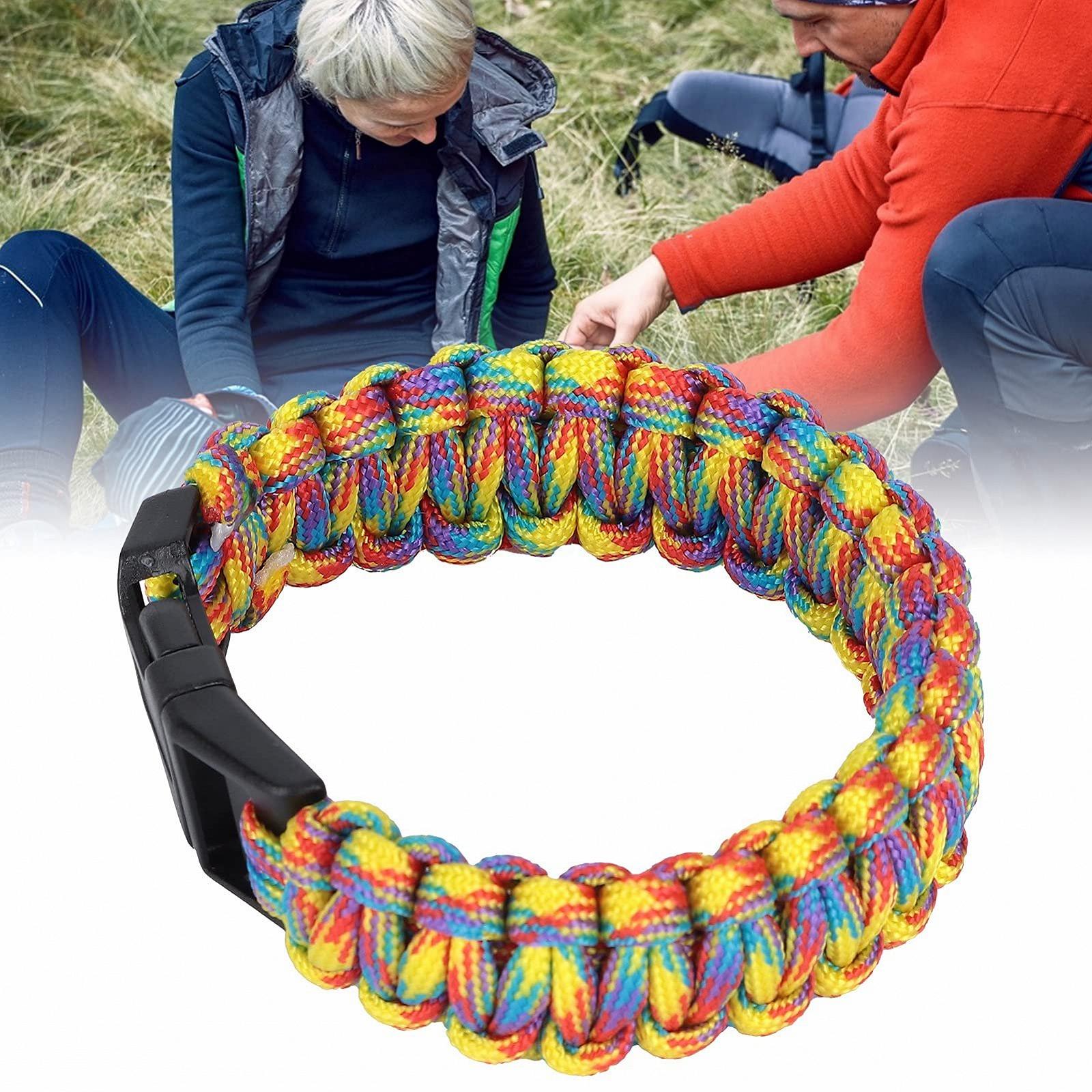 Браслет Paracord Survival, плетений з парашутного шнура, 24 см, фото №3