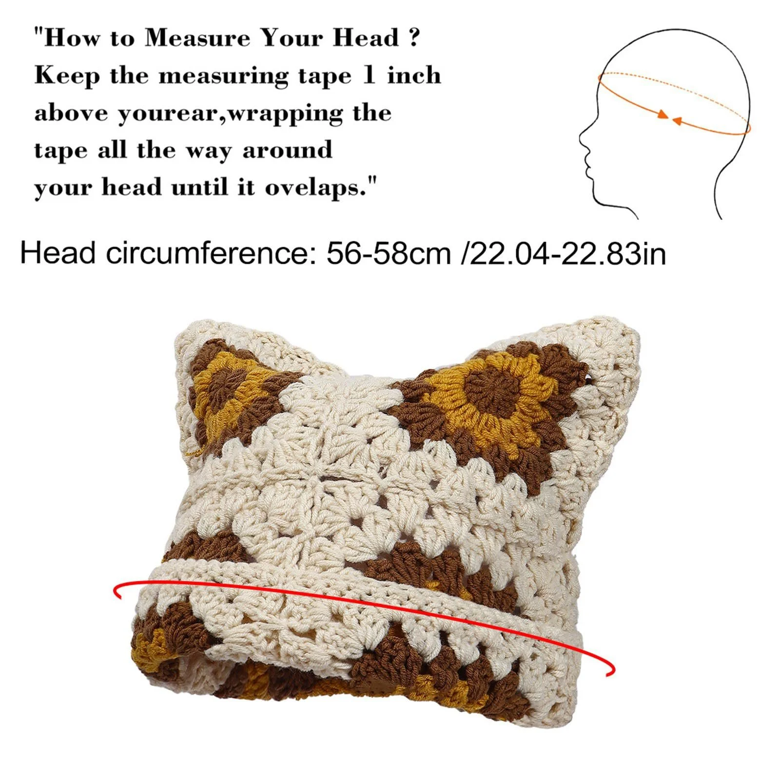 Вязаная шапка в стиле хип-хоп Einzigartige, фото №5