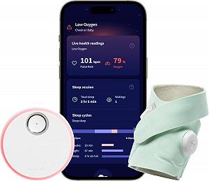 Розумна шкарпетка для моніторингу сну та здоров'я дитини Owlet Dream Sock Зелений - Фото 1
