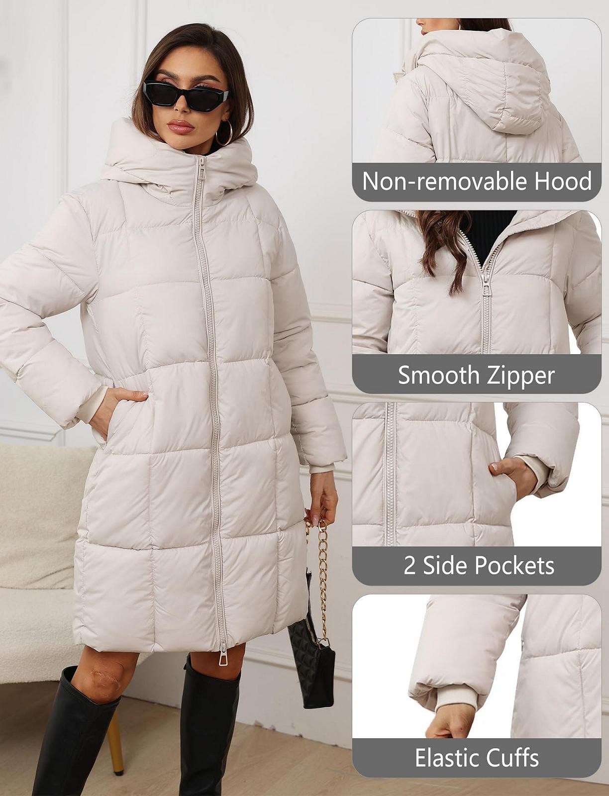 Пальто FEOYA Зима 2024 Довге Тепле На стьобаній підкладці, фото №5 Пальто FEOYA Зима 2024 Довге Тепле На стьобаній підкладці, фото №5