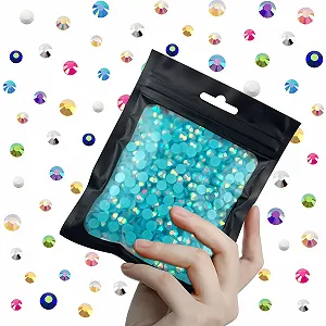 Стразы Плоские Аквамарин AB 6 мм, 1000 шт. - Фото 1