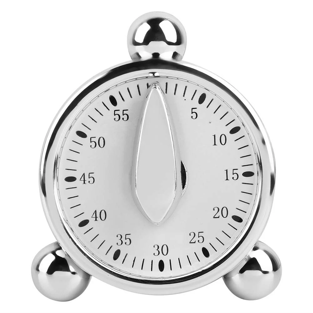 Таймер кухонный механический Stainless Steel 60 минут, фото №1