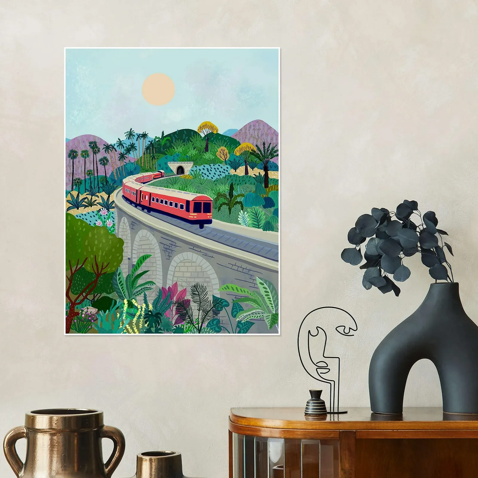 Постер Taika Tori Sri Lanka Railway Железная дорога Шри-Ланки 50 x 70 см, фото №4