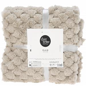 Плед Пухнастий Кремовий 150 x 125 см - Фото 1