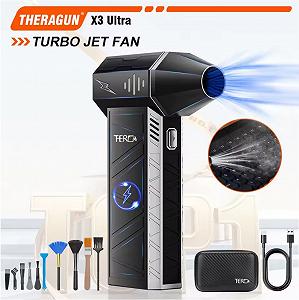 Портативний турбовентилятор THERAGUN X3Ultra Turbo Jet Fan 180000 RPM Black - Фото 1