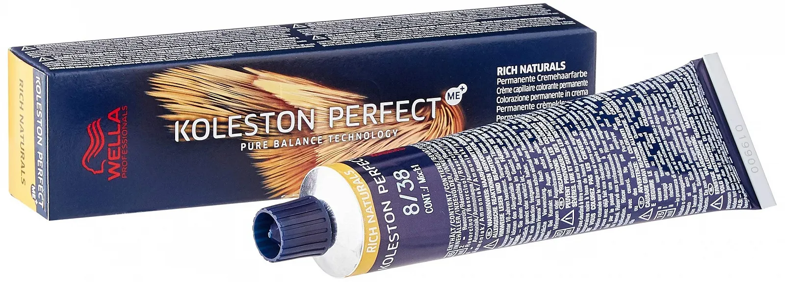 Фарба для волосся Wella Koleston Perfect ME+ Rich Naturals 8/38 Світлий блонд/Золота перлина 60 мл (2 шт.), фото №2 Фарба для волосся Wella Koleston Perfect ME+ Rich Naturals 8/38 Світлий блонд/Золота перлина 60 мл (2 шт.), фото №2