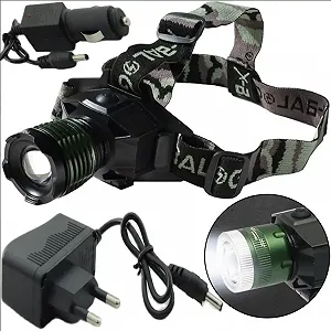 Фонарик налобный BAILONG BL-6908-2 Встроенный аккумулятор из УФ - Фото 1