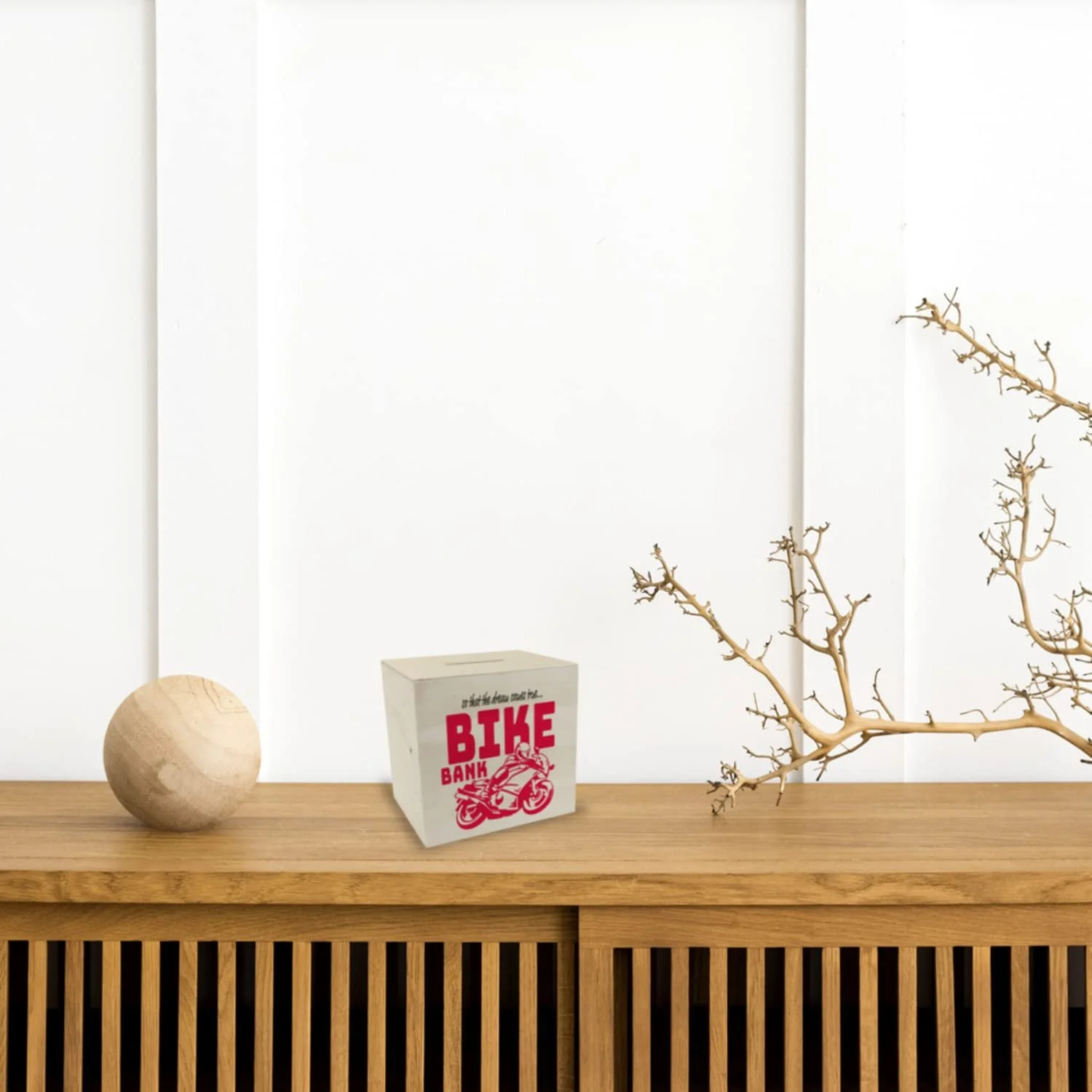 Скарбничка Bike Bank Wooden Money Box дерево, фото №2