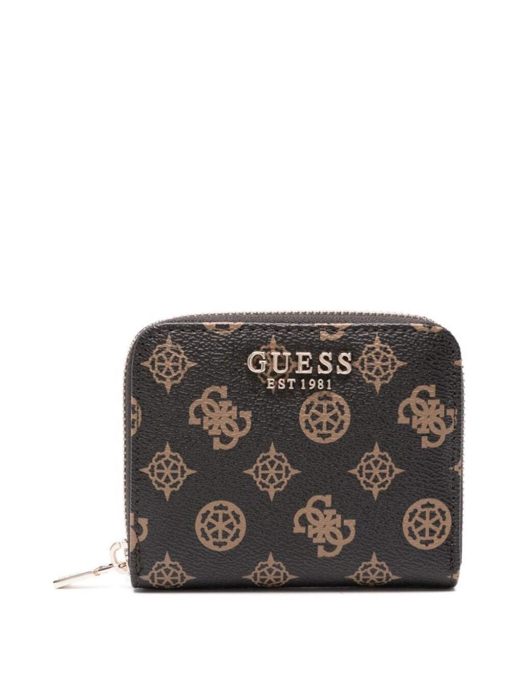 Кошелек Guess Laurel Small Zip Around, Mocha logo, Zip, фото №1