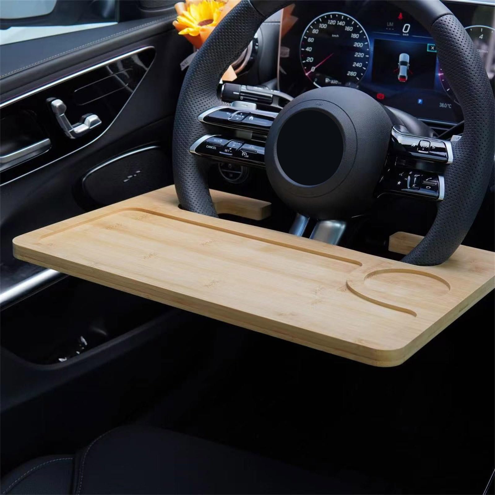 Подставка для ноутбука Бамбук многоцелевая для руля, обеденный столик, платформа, системы крепления, складная, простая установка, фото №5