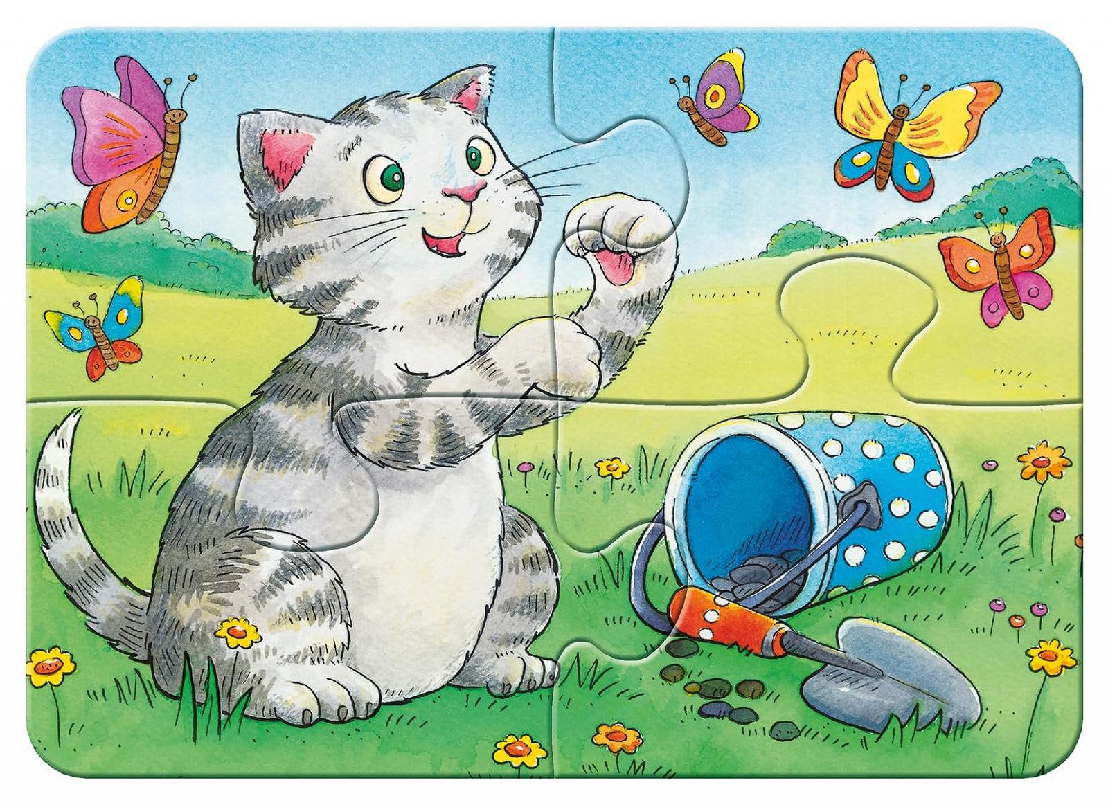 Пазл Ravensburger My First Puzzle Cute pets Сірий, фото №4