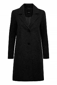 Пальто OXMO OXNeta Жіноче Зимове Вовняне Пальто Зимова Куртка з коміром - Фото 1