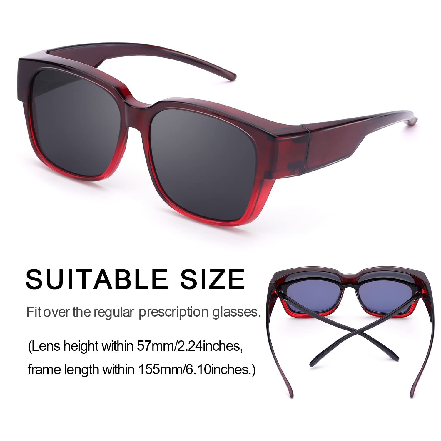 Солнцезащитные очки SIPHEW Over-sized Поляризованные Over-sized с защитой UV400, фото №4