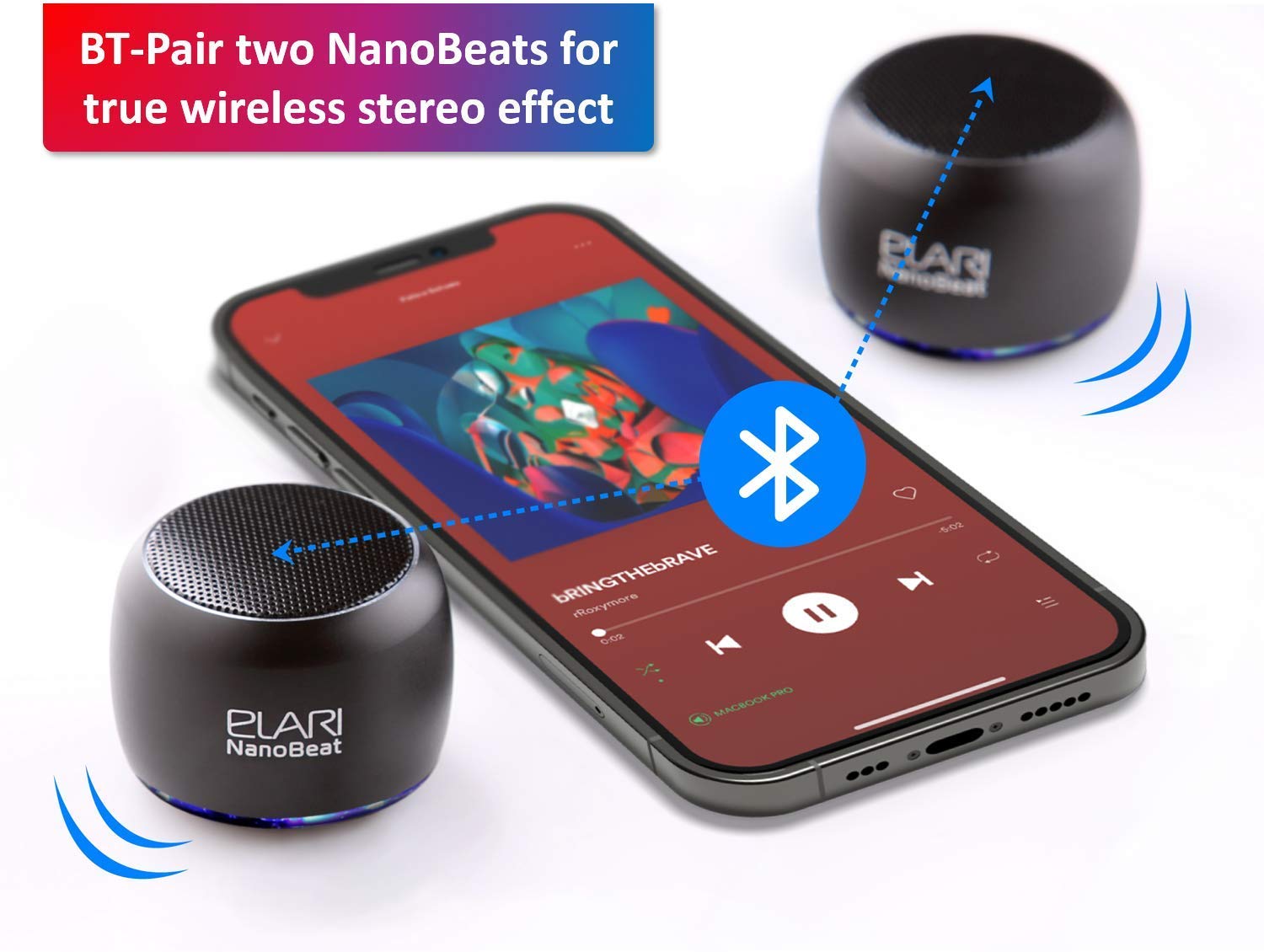 Портативна колонка Elari NANOBEAT Bluetooth Рожевий, фото №2