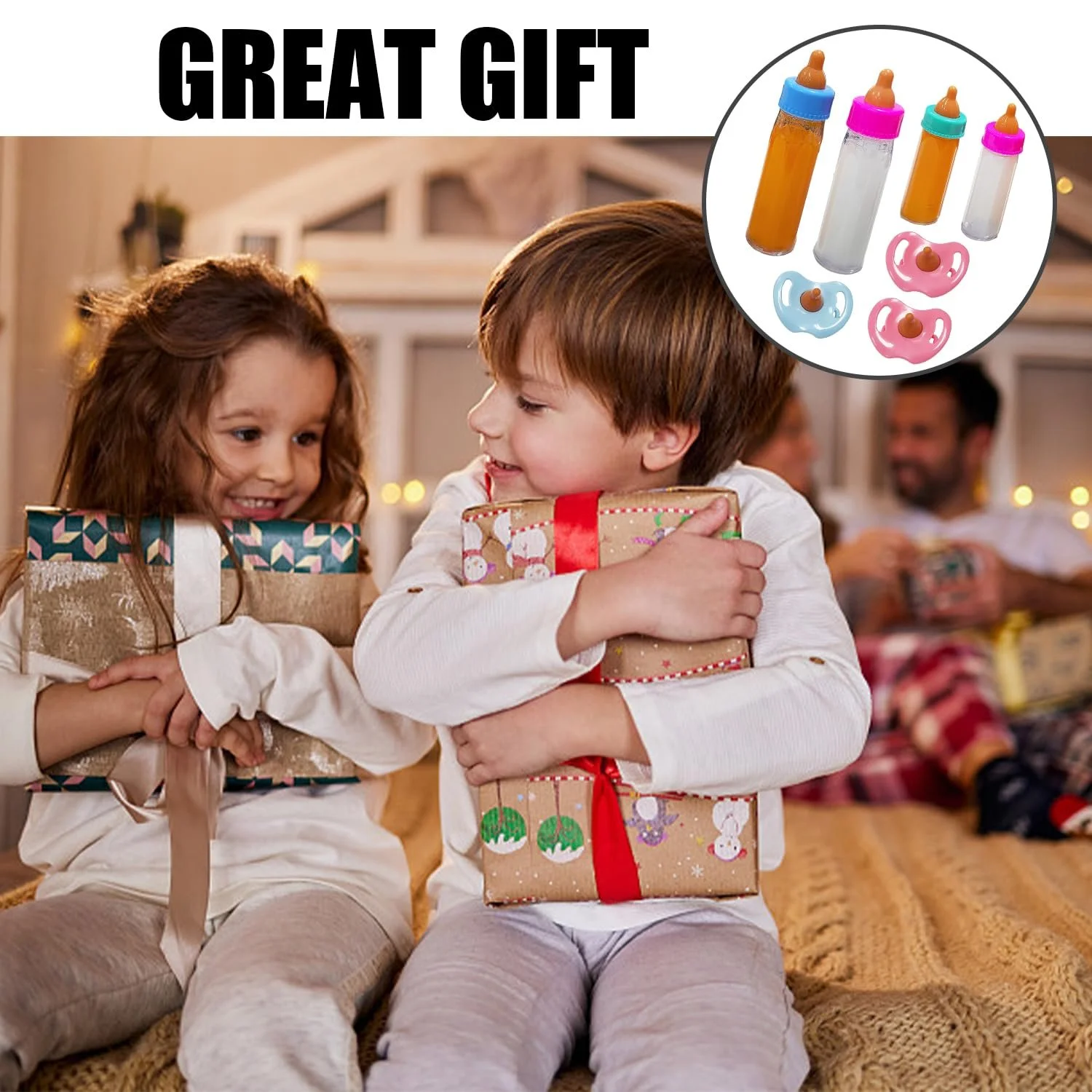 Набор бутылочек 7 шт. Игрушечные Аксессуары для Кукол, фото №6 Набор бутылочек 7 шт. Игрушечные Аксессуары для Кукол, фото №6