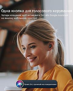 Бездротові навушники BlitzWolf BW-FPE2 TWS для Android, iPhone, iPad Чорні - Фото 1