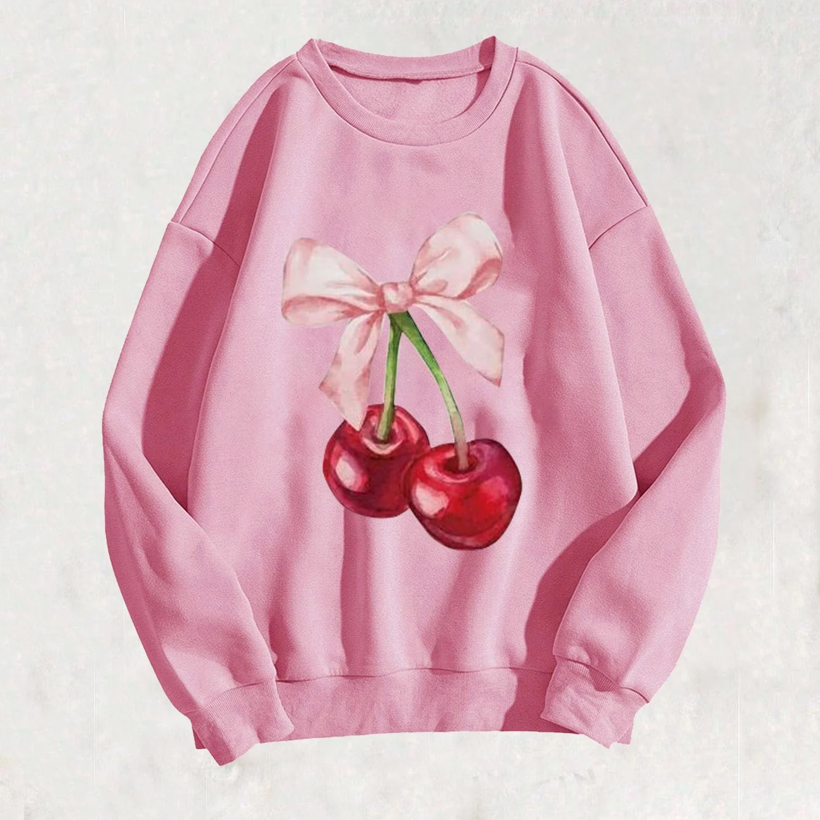 Свитшот с принтом tsaChick Рождественский Женский Джемпер с длинными рукавами и круглым вырезом, без капюшона, флисовый пуловер, осенний флис, фото №2 Свитшот с принтом tsaChick Рождественский Женский Джемпер с длинными рукавами и круглым вырезом, без капюшона, флисовый пуловер, осенний флис, фото №2